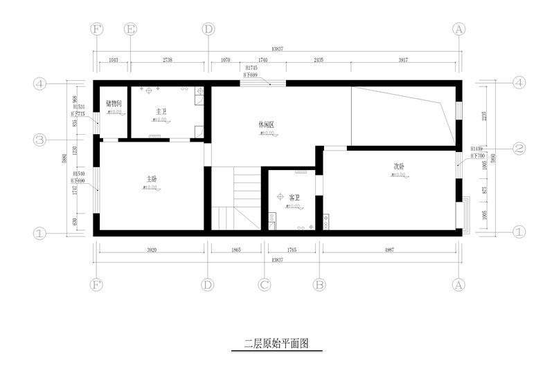 二层彩色平面图