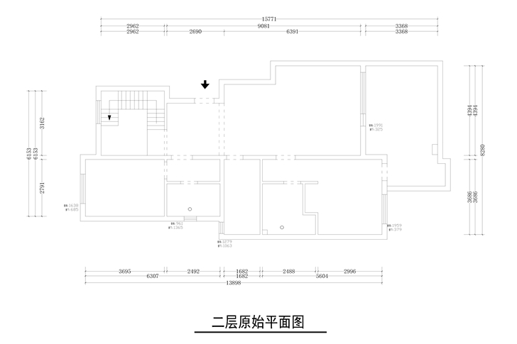 二层原始平面图