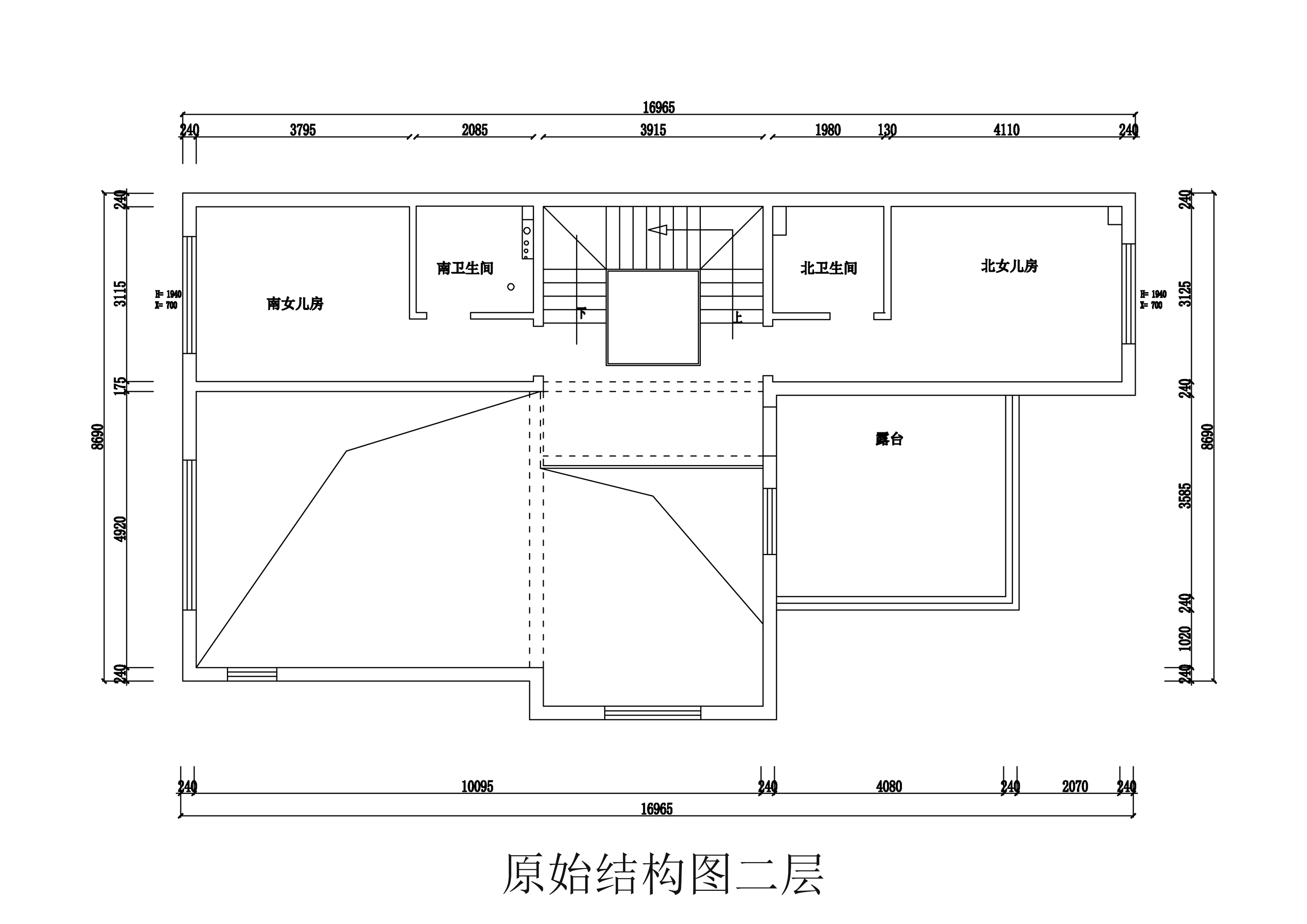 二层原始平面图