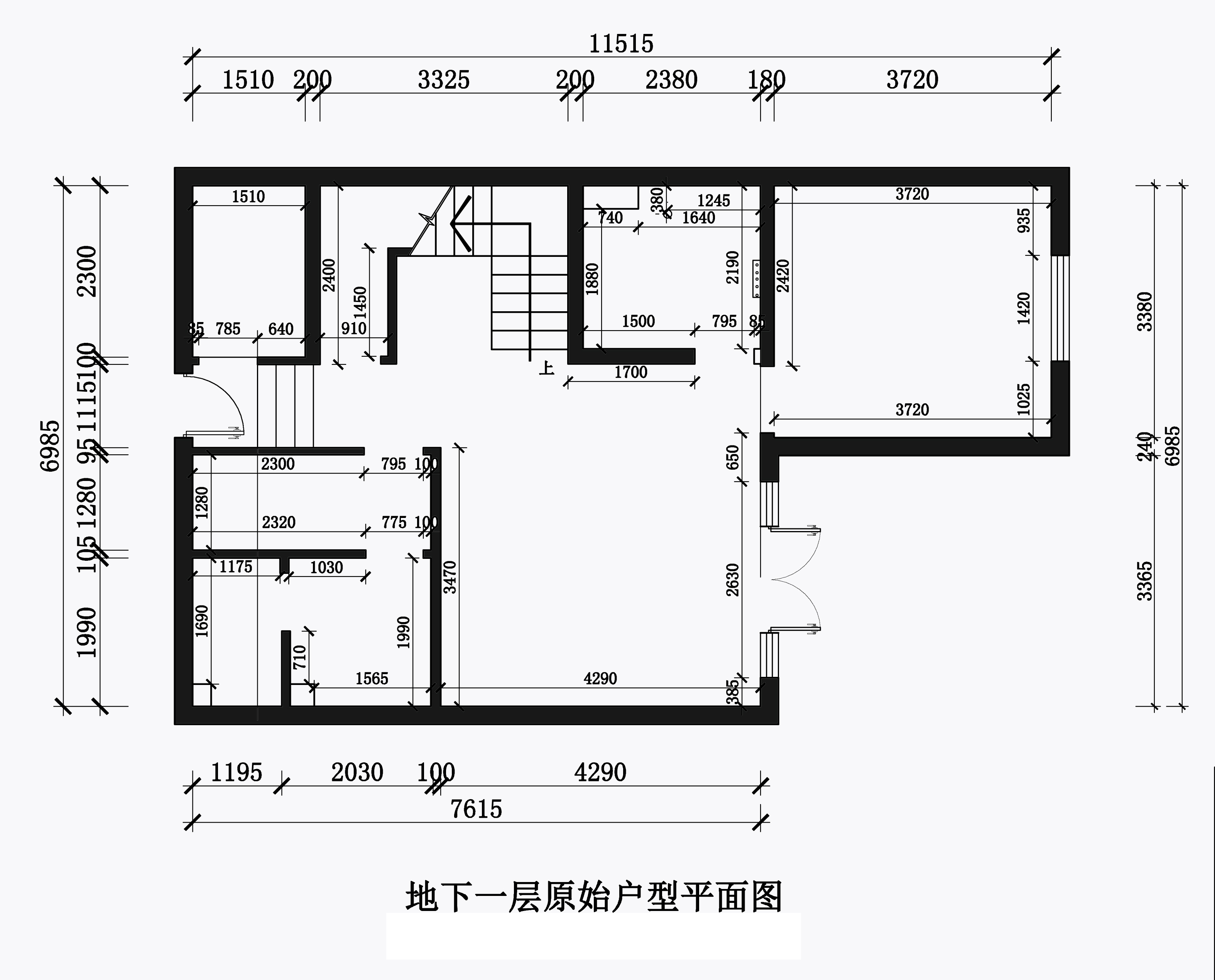 地下原始平面图