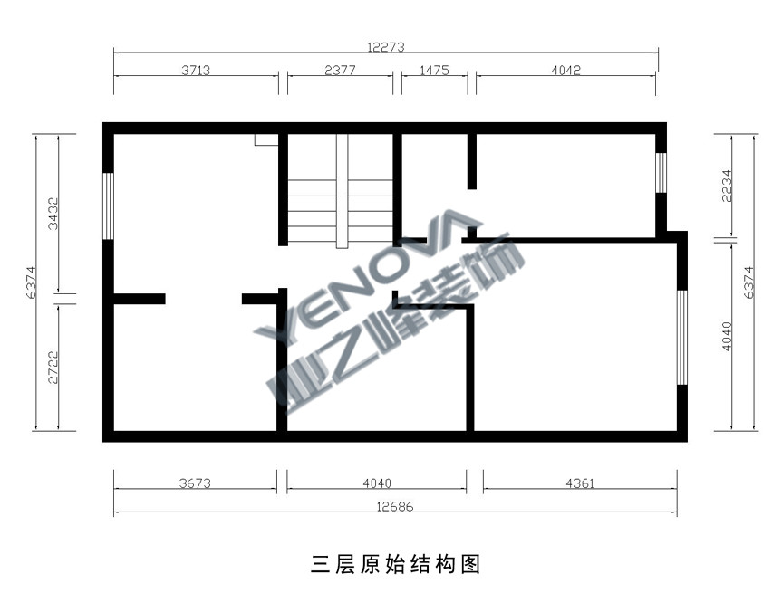 三层原始结构图