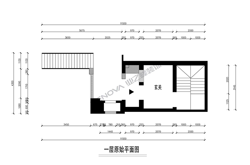 一层原始平面图