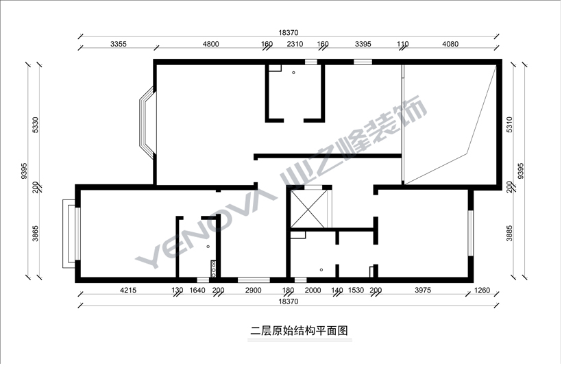 二层原始平面图