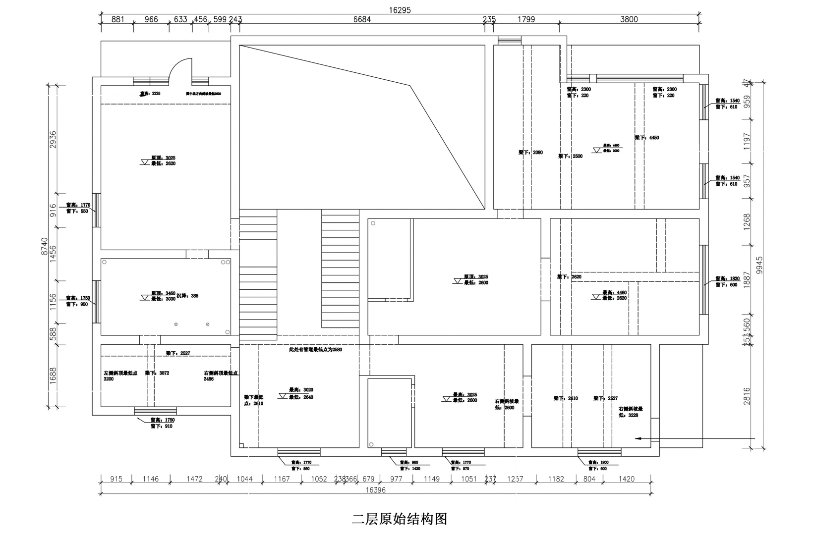 二层原始平面图