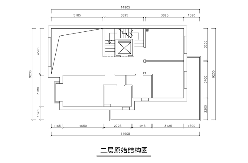 二层原始结构图