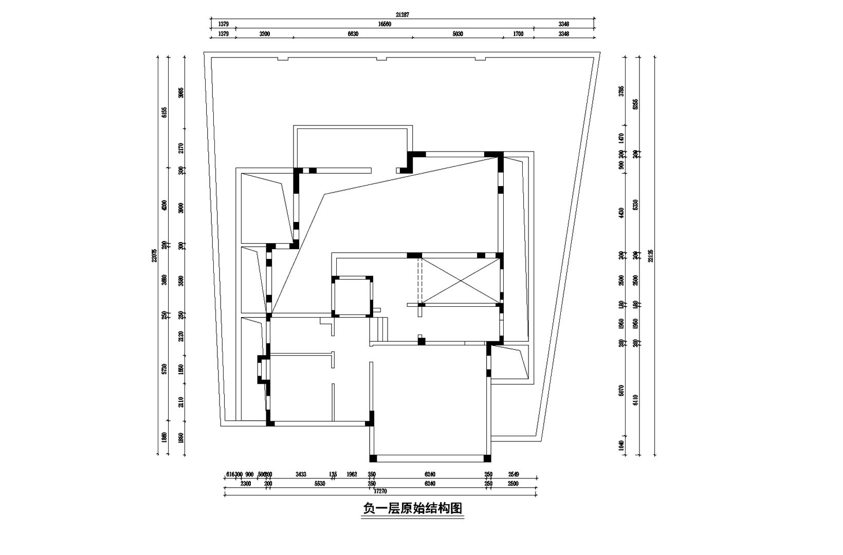 原始结构图（负一层）