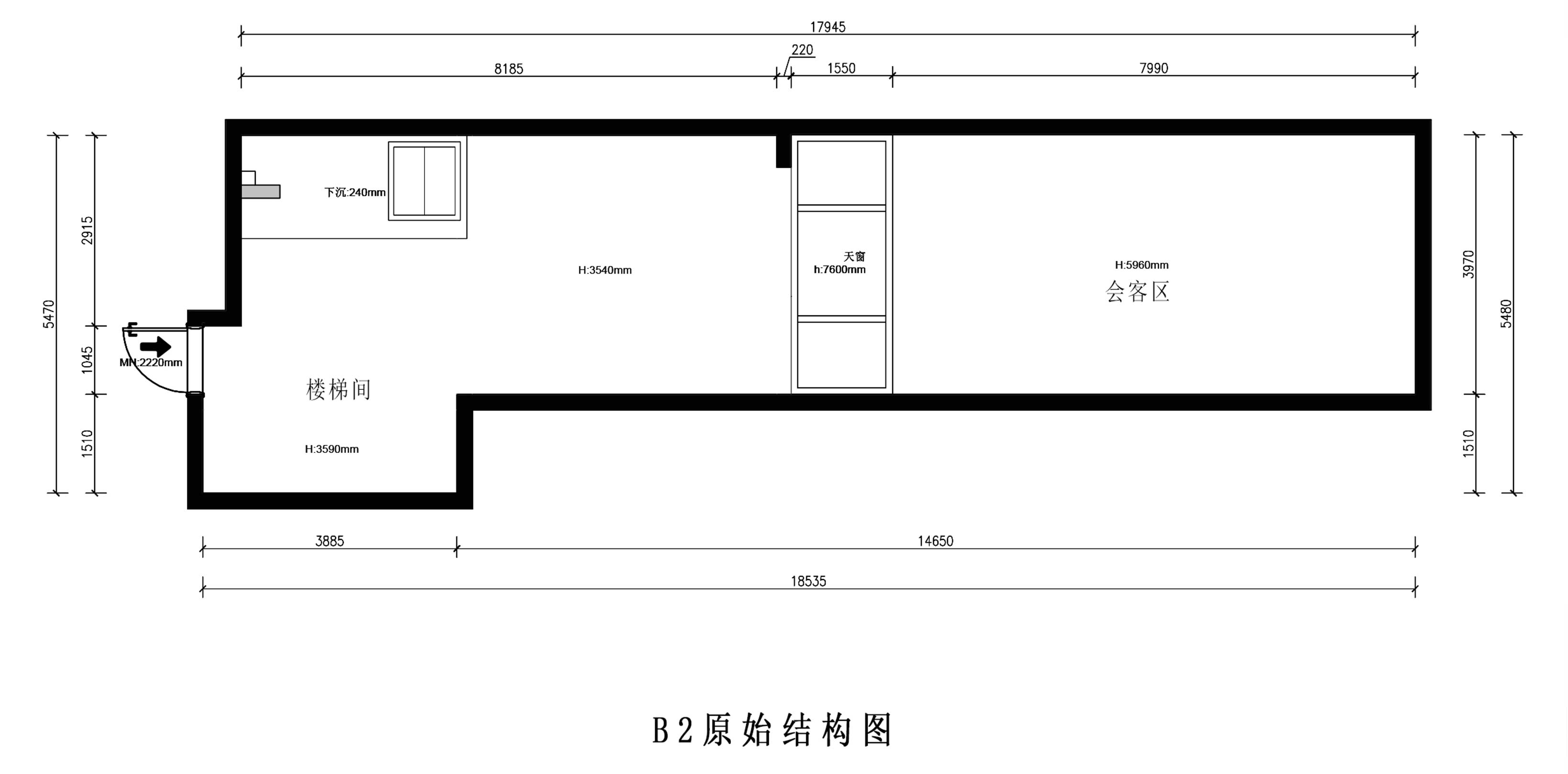 原始结构图（负二层）