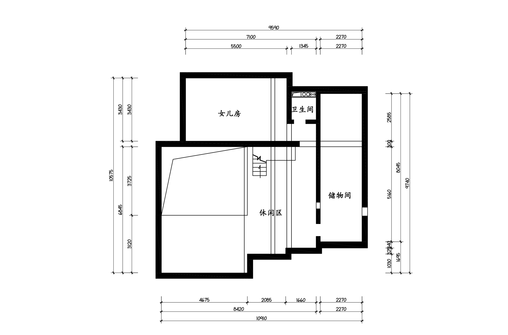 二楼原始结构图