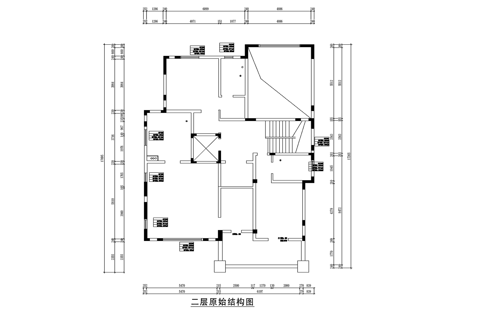 二层原始结构图